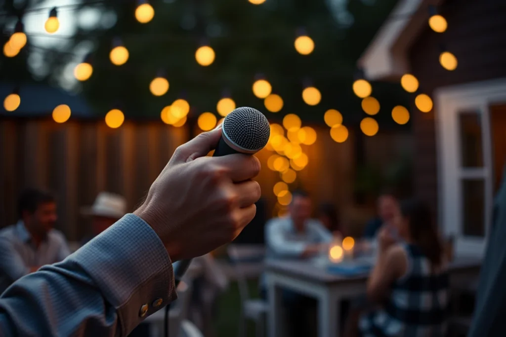 Conference Speakers With Microphone